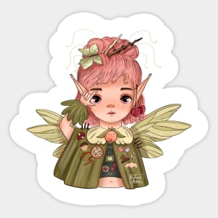 Nerd Fairy Girl Sticker